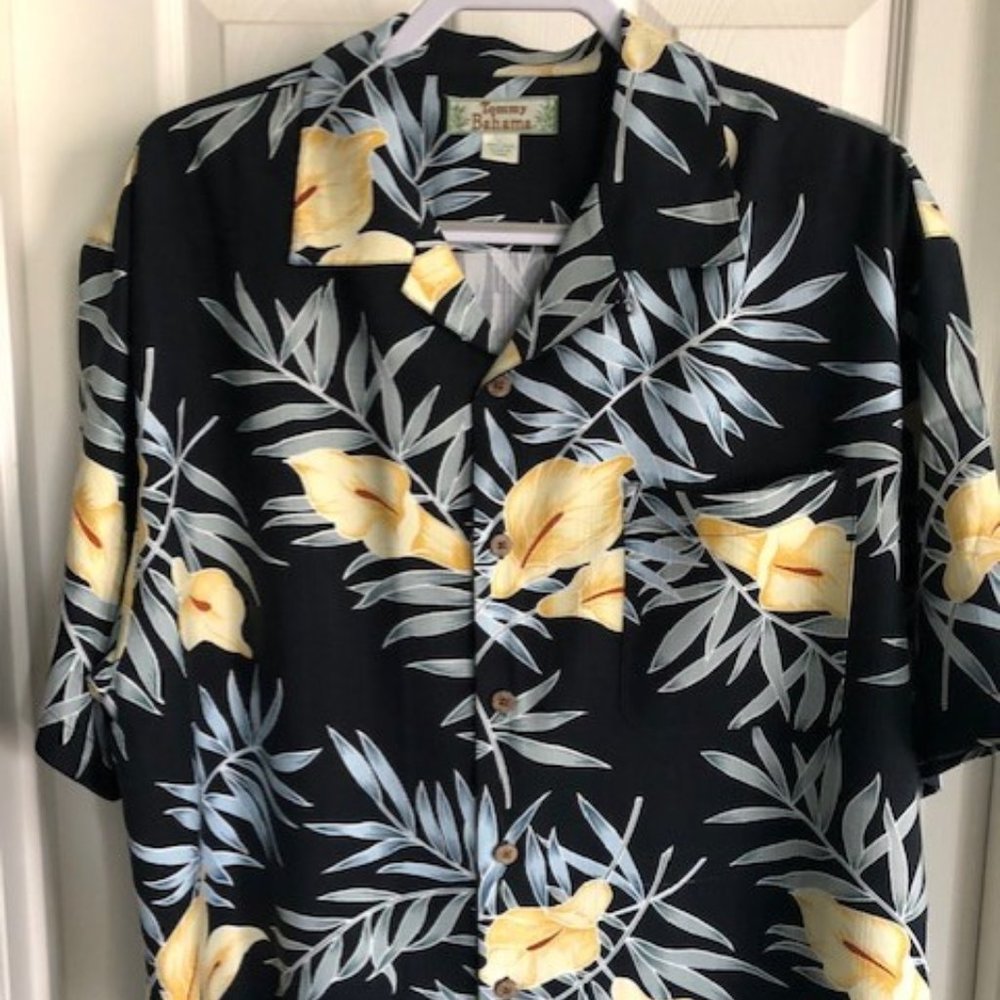 Tommy Bahama Silk Floral Camp Shirt
